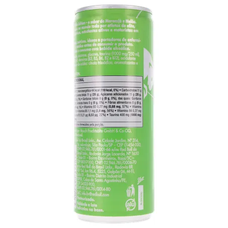 BEBIDA ENERGÉTICA RED BULL MARACUJÁ/MELÃO 250ML 360-21