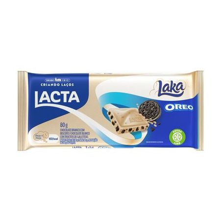 Chocolate barra lacta oreo laka 80g