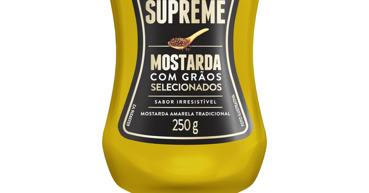 Mostarda Hellmanns 250g - Supreme - Amarela - Squeeze