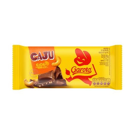 CHOCOLATE GAROTO 80G CAST/CAJU