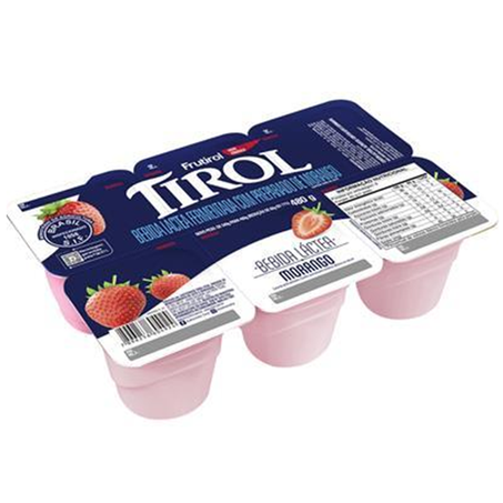 BEBIDA LÁCTEA TIROL MORANGO BDJ 480G