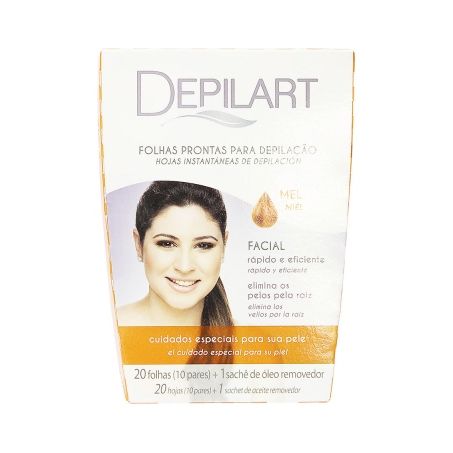 FOLHA DEPILATORIA DEPILART FACIAL MEL 20UN