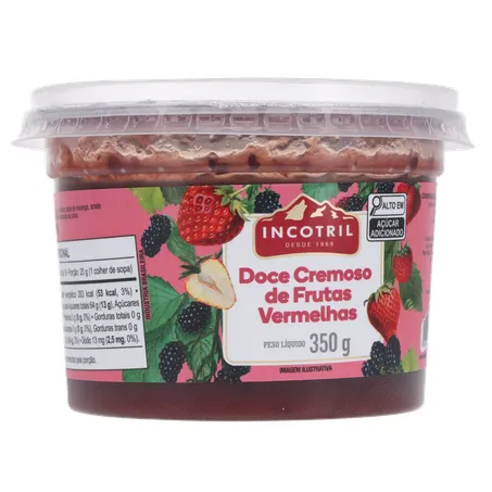 Doce Incotril Incotril Frutas Vermelhas Pote 350gr 360-34