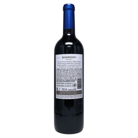 Vinho Chileno Concha y Toro Reservado Malbec 750ml 360-2