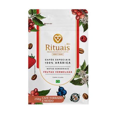 Cafe 3 coracoes rituais frutas vermelhas 250g