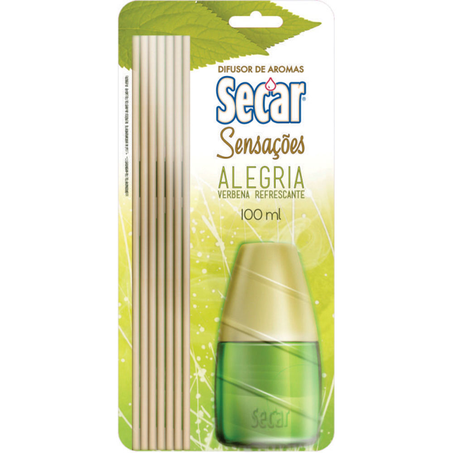 Difusor de Aromas Secar Verbena Alegria Embalagem 100Ml