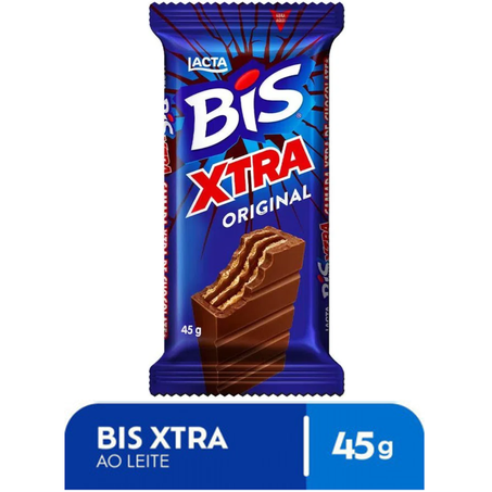 WAFER BIS XTRA AO LEITE ORIGINAL 45G