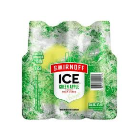 Drink pronto ice smirnoff pcc/06x275ml long neck green apple