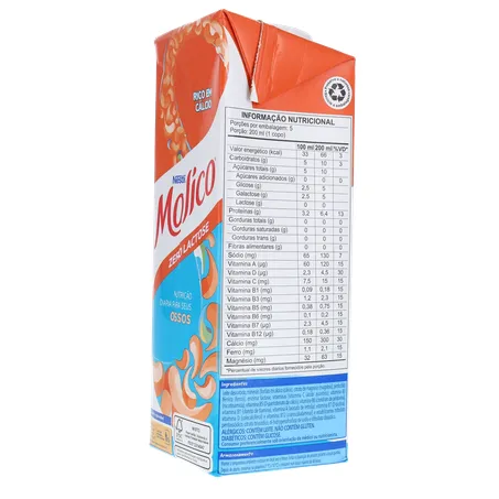 Leite Longa Vida Nestle Molico Z. Lactose 1l | Miller Supermercados