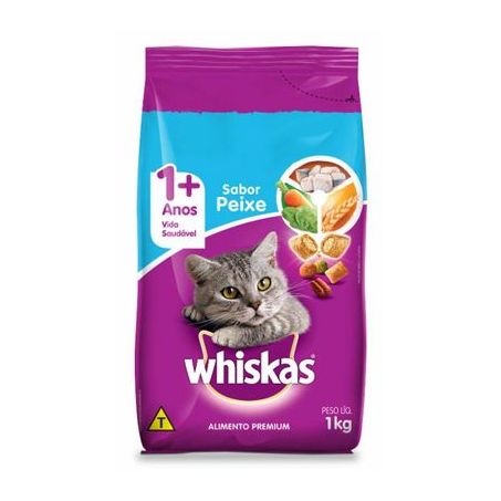 Ração whiskas peixe 900g