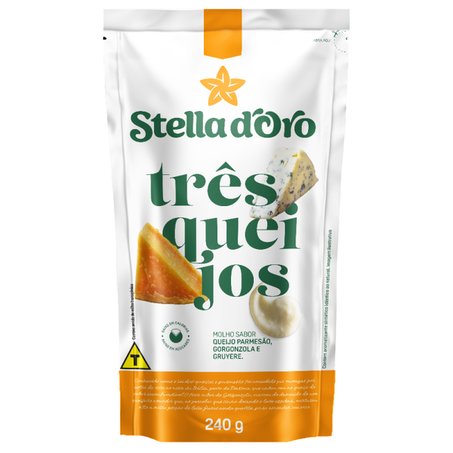 Molho três queijos stella doro 240g