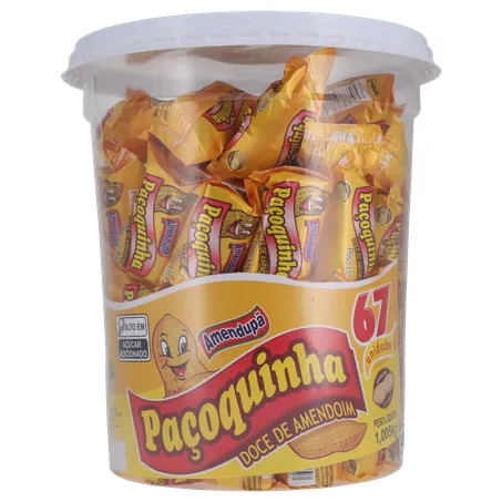 PACOCA AMENDUPA ROLHA EMBRULHADA POTE 1KG