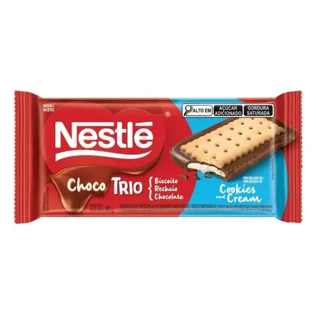 CHOCOLATE NESTLÉ CHOCO TRIO COOKIES CREAM 20% GRATIS 90G