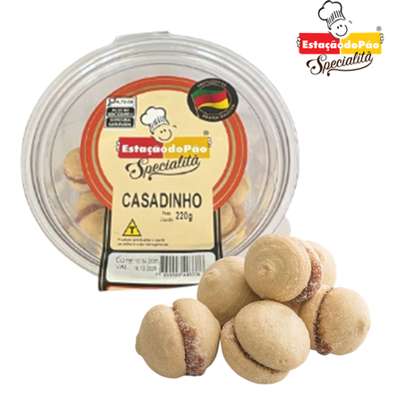 BISCOITO ESTAÇÃO DO PÃO CASADINHO 220G POTE