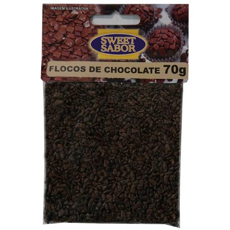Confeito Sweet Sabor 70g Flocos De Choc