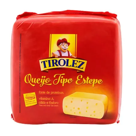 Queijo Tipo Estepe Tirolez Kg Pedaco