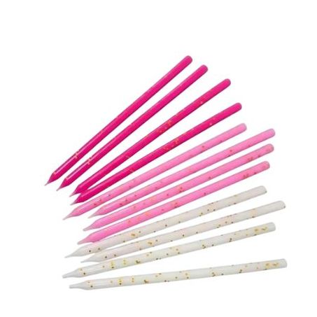 Vela Palito Rosa Degrade Regina Com 6 Unidades
