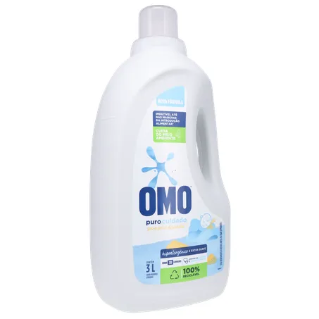 Lava Roupas Líquido Omo Hipoalergênico e Extra Suave  Frasco 3lt 360-33