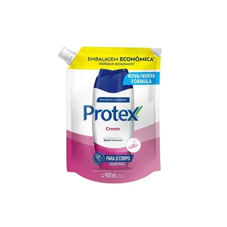 SABONETE LÍQUIDO PROTEX EMBALAGEM ECONÔMICA CREAM SACHÊ 900ML