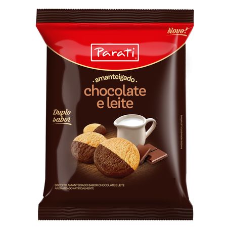 BISCOITO PARATI 180G CHOCOLATE E LEITE