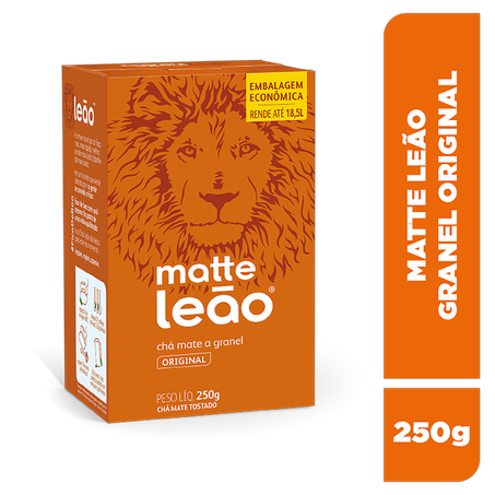 CHA LEAO MATTE TOSTADO A GRANEL ORIGINAL CAIXA 250G 360-2