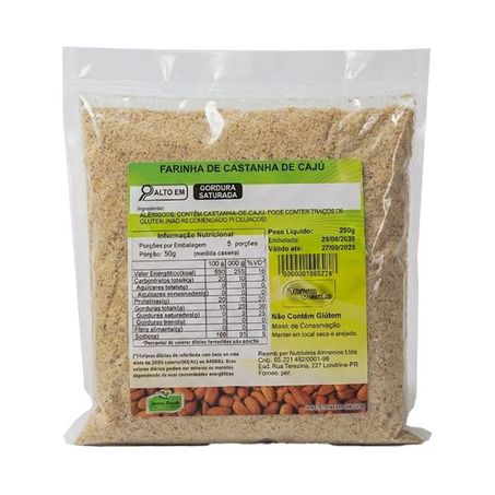 FARINHA DE CASTANHA DE CAJU 250G