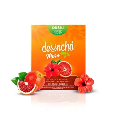 Chá de Laranja Moro E Hibisco 10 Sachês  - Desinchá