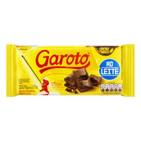 CHOCOLATE AO LEITE GAROTO