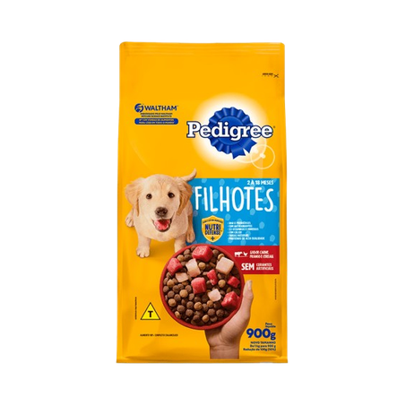Ração filhotes pedigree 900g