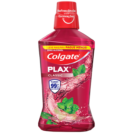 ENXAGUANTE BUCAL COLGATE PLAX CLASSIC 500ML