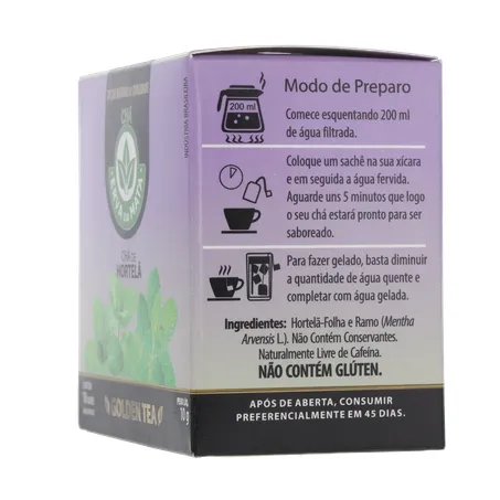 CHÁ ERVA DA MATA HORTELÃ CAIXA C/10 SACHÊS 360-7