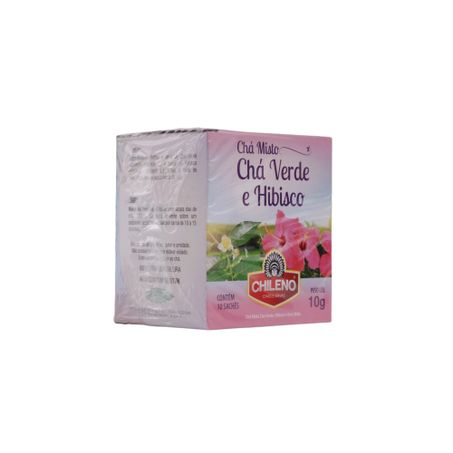 Chá Misto Chileno Chá Verde e Hibisco Caixa com 10un - 10gr 360-53