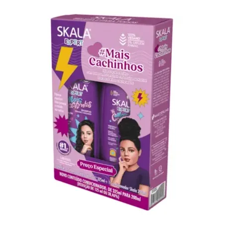 Kit Skala Cachinhos Shampoo 325ml Condicionador 200ml 
 