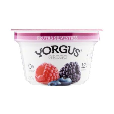 IOGURTE YORGUS GREGO 130GR FRUTAS SILVESTRES 0%