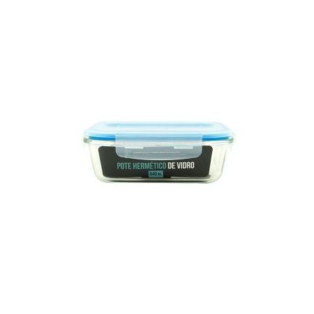 POTE WUNDERHAUS HERMETICO COM TAMPA VIDRO RETANGULAR 640ML