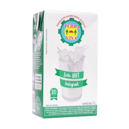 Leite UHT Integral Terra Viva Caixa 1lt 360-57