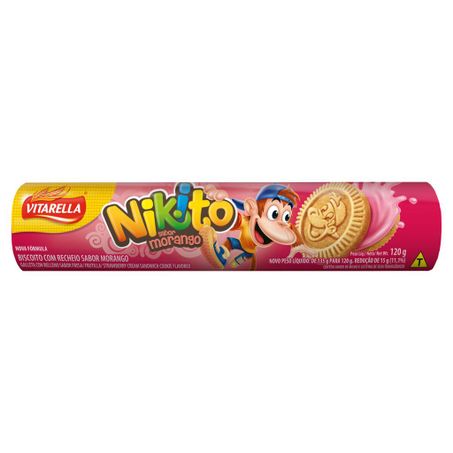 Bisc nikito rech morango 120g