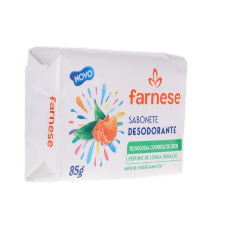 Sabonete Desodorante Farnese Menta e Bergamota Pacote 85gr 360-31