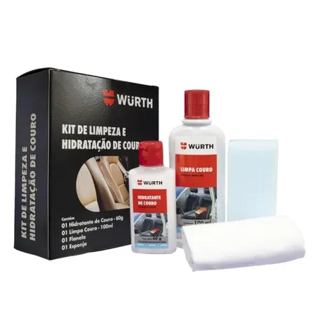 KIT LIMP HIDRATACAO COURO WURTH
