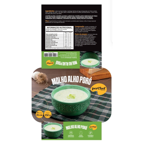 Molho de alho poró perchef 250g
