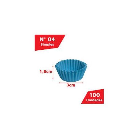 Forminhas de papel brink fest n.4 azul c/100