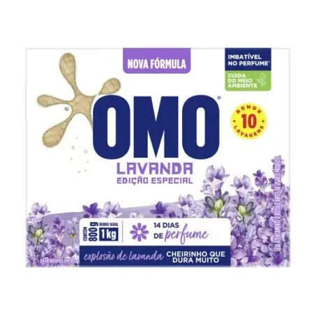 Lava Roupas em Pó Omo Roupas Brancas Caixa 720gr