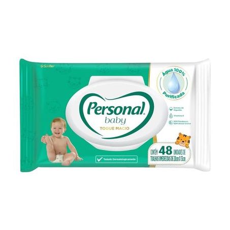 TOALHA UMEDECIDA PERSONAL BABY PREMIUM TOQUE MACIO C/48