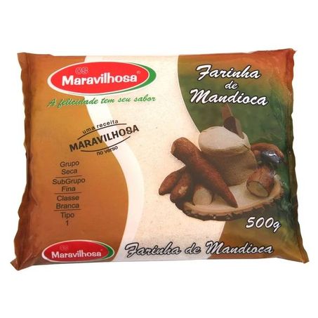 Farinha Mandioca Maravilhosa Pacote 500g