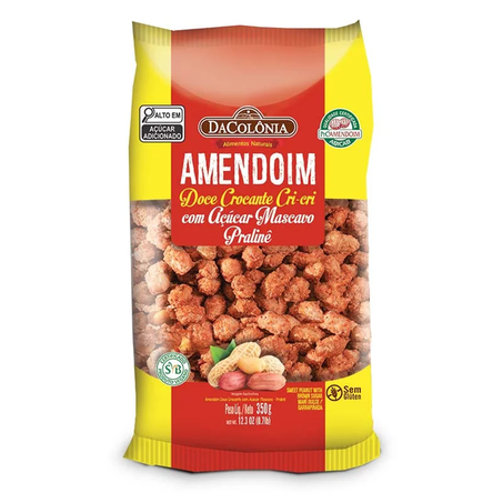 AMENDOIM DOCE CROCANTE CRI-CRI DA COLÔNIA 350G