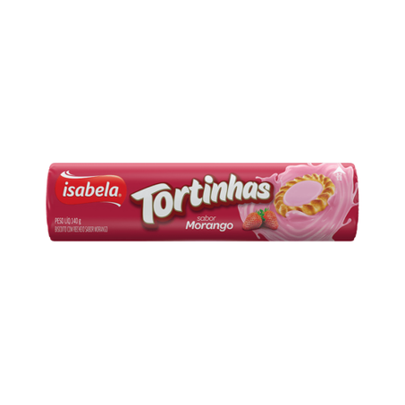 BISCOITO TORTINHAS ISABELA MORANGO 140G