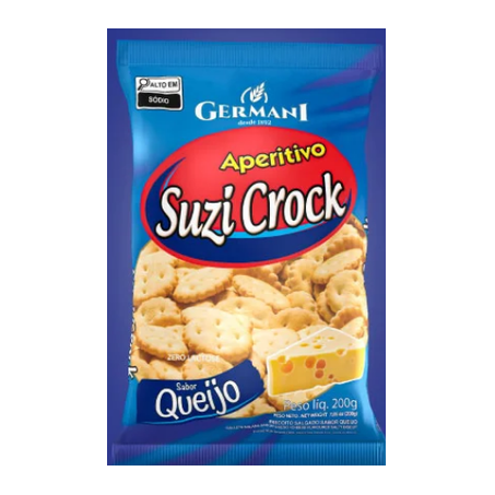 Biscoito germani suzi crock queijo 200g.