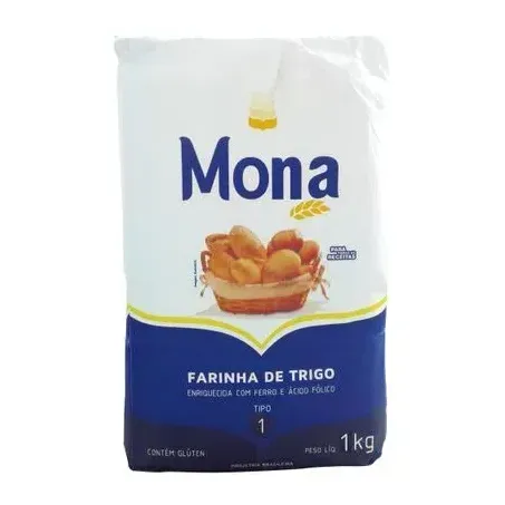 farinha de trigo Mona tradicional 1kg