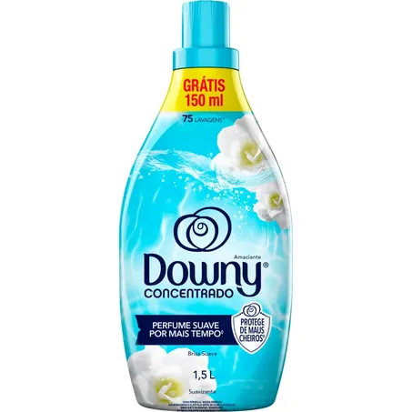 Amaciante Downy Concentrado Brisa Suave Frasco 1,5l Grátis 150ml 
 