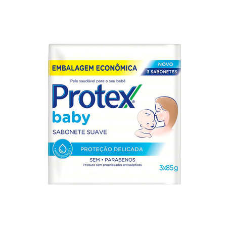 Sabonete Protex Baby Proteção Delicada Com 3 Caixa 85G